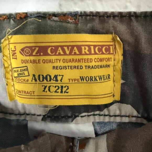 Z. Cavaricci Distressed Denim Cargo Shorts SZ 5 Pockets & Drawstrings Indie - Picture 3 of 7